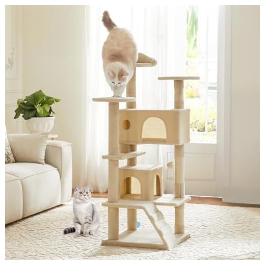 DUMOS 54-inch Multi-Level Cat Tree Tower