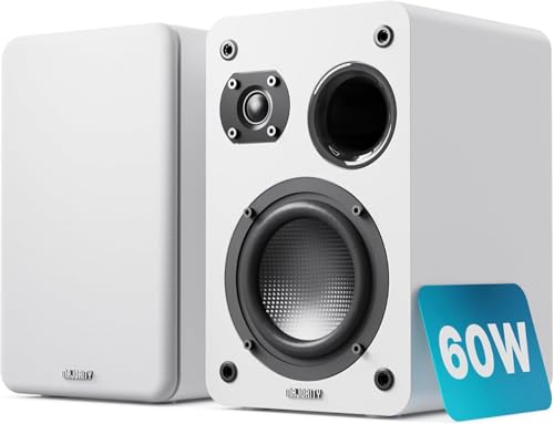 MAJORITY D70X Lautsprecher Boxen | 2 x 30W Regallautsprecher Passiv | HiFi Lautsprecher Doppeltreibern Lautsprechermembranen aus Kohlefaser | DJ Boxen 6Ω Impedanz & 40HZ-20KHZ Frequenzgang (Weiß) MAJORITY D70X Lautsprecher Boxen | 2 x 30W Regallautsprecher Passiv | HiFi Lautsprecher Doppeltreibern Lautsprechermembranen aus Kohlefaser | DJ Boxen 6Ω Impedanz & 40HZ-20KHZ Frequenzgang (Weiß)