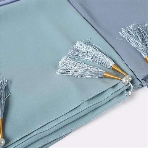 Chiffon Hijab For Women Turban Turban Cover Hanging Tassel Women's Scarves Islamic Hijab2