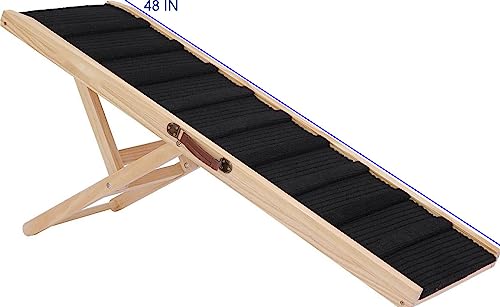 Large-Dog-Pet-Ramp-Stairs-Step-for-Bed-Car-Truck-Couch-SUV-Long-48-inDog-Pet-Ramp-for-Small-Large-Dogs-Pets-to-Get-on-High-Bed-Truck-Couch-SofaDog-Pet-Steps-for-Cars-and-SUV