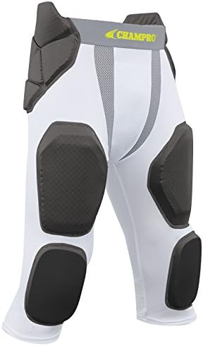 FPGU7 Champro Man Up 7 Pad Girdle Football Pant CH White Adult Medium