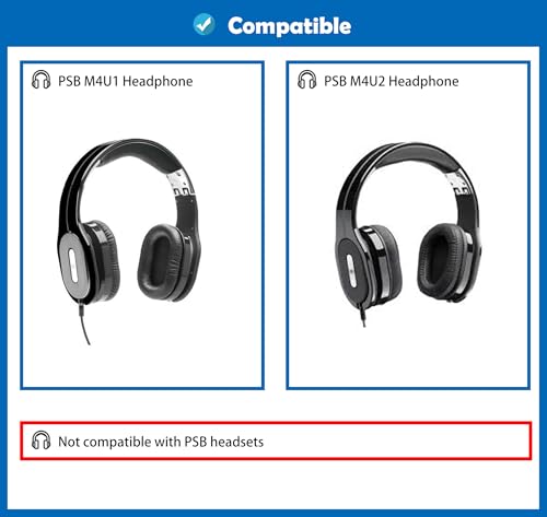 M4U1 M4U2 Almohadillas de Repuesto para Auriculares Ultra Suaves de Cuero Compatibles con PSB M4U1 M4U2 miniatura 2