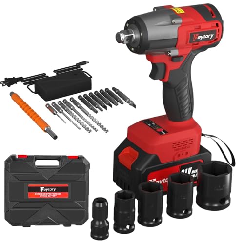2000Nm Cordless Impact Wrench Drill Gun Ratchet Driver with Battery