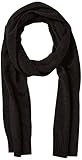gesticktes HUGO BOSS Logo BOSS Herren Scarf-Basic Schal, Schwarz (Black 001), One Size (Herstellergröße: STÜCK)