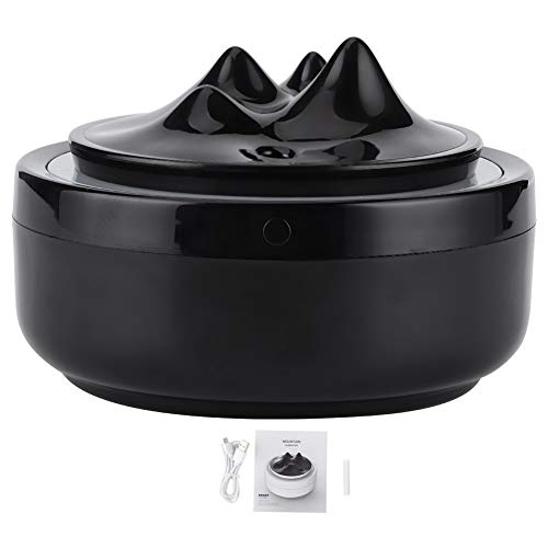 Mini Black Humidifier, Nightlight Aroma Aromatherapy Machine, USB Cool Mist Mini Portable for Car Home Office Bedroom