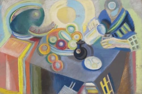 Peinture Robert Delaunay La Cruche Portugaise pour habiller un grand mur vide