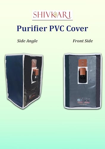 Image of Water Purifier Cover compatible with Aquaguard Copper Superio RO +UV /UF Blue PVC with Transparent Front & White Border | Scratch Resistant,Waterproof & Dustproof (48cm x 29cm x 32cm)