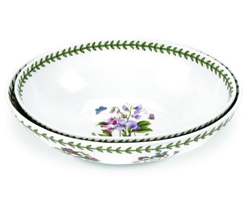 Portmeirion Botanic Garden Oval Bowl Set of 2, 11