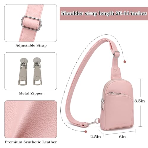 Image of INICAT Small Travel Purse,Anti Theft Crossbody Bag for Women | RFID Blocking, 8 Card Slots,Secure Back Zipper Pocket,Sling Style