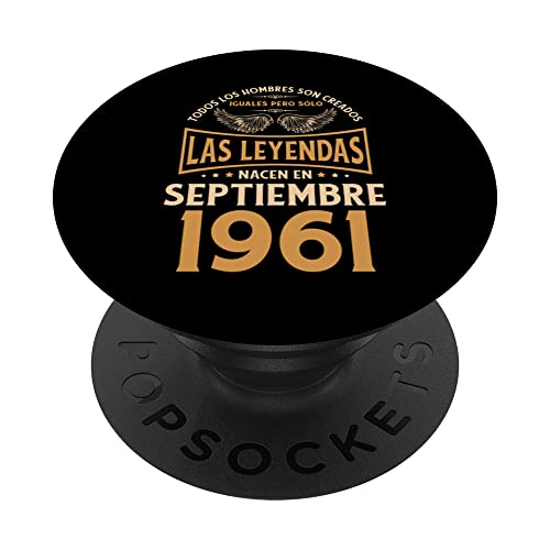 Cumpleaños Hombre Regalos Las Leyendas Septiembre 1961 PopSockets PopGrip Intercambiable