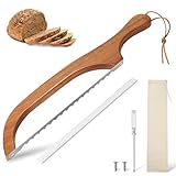 HAOIOKSC Bread Slicer for Homemade Bread, 15.7 Ergonomic...