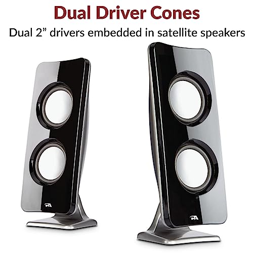 Cyber Acoustics CA-3610 2.1 Multimedia Speaker System with Subwoofer, Perfect Computer Speakers for PC or Mac, Great for Music, Movies, and Gaming - Image 6