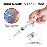 5ml Syringes with Needle 10 Pcs Colostrum Syringes Industrial Syringe with Blunt Needle & Caps Individually Packaged Durable Plastic Syringe for Lab, Gardening & Pet Care, Precise Liquid Dispensing - Image 6