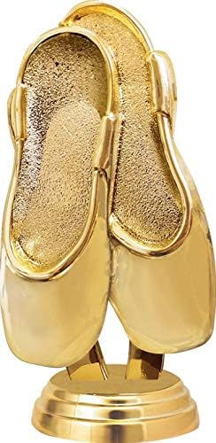 11" Ballet Shoes Trophies, Red Stars Ballet Shoes Trophy Award with Customized Engraving Prime