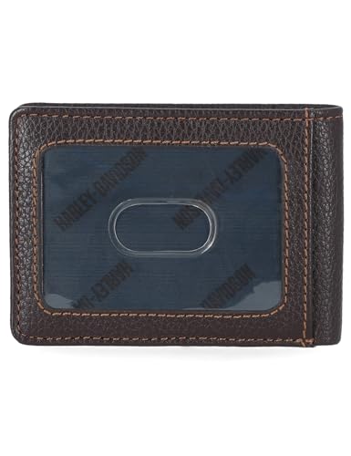 Image of Harley-Davidson Men's Genuine Leather Rfid Blocking Wallet