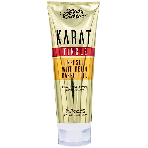 Body Butter Karat Tingle Tanning Lotion - Infused with Helio Carrot Oil (251ml)