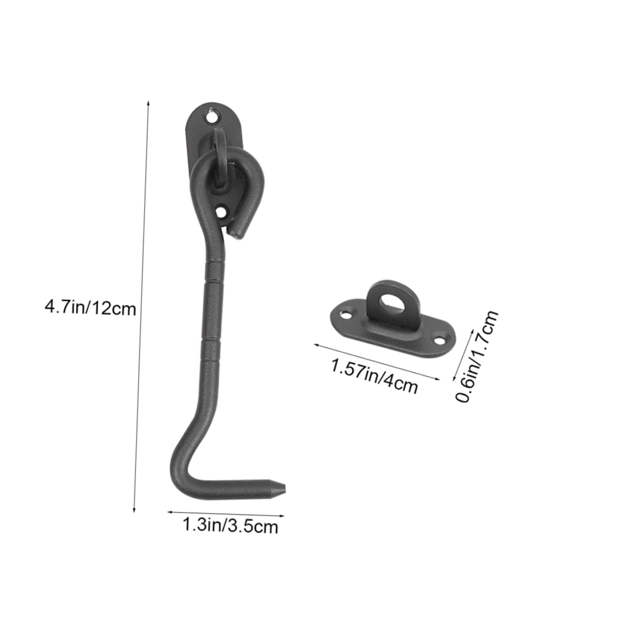 Holibanna Heavy Duty Stainless Steel Window Hook 4pcs Door Lock Latch Easy Install