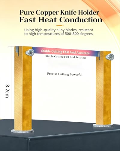 Máquina de corte hot braid con temperatura regulable para satén 5