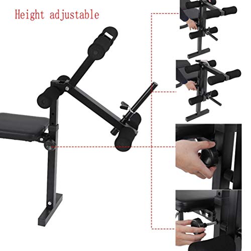 Olympic Weight Benches, Adjustable Weight Benche Set Multifunctional Weight-Lifting Bed Weight-Lifting Machine Fitness Equipment【US in Stock】