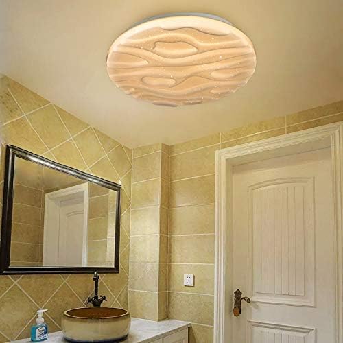 LUSUNT Ceiling Light LED Bathroom Light, 18W 1500lm 30cm, Ceiling Light Round, 3000K Warm White, 100W Equivalent, Flush Mount Ceiling Light for Bedroom, Kitchen, Living Room, Entryway