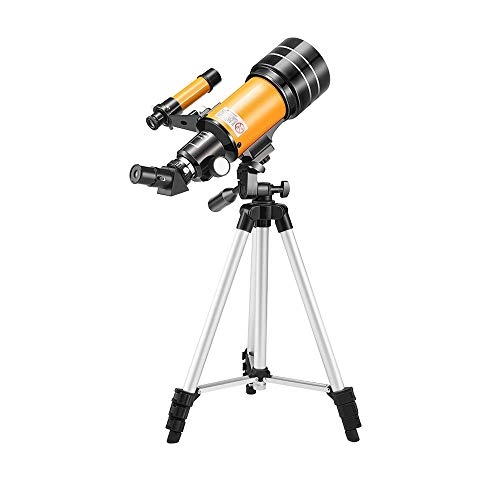 Telescopio refractor astronómico 70mm apertura 300mm para principiantes miniatura 1