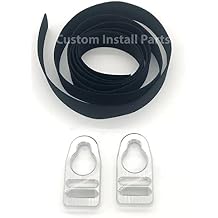 Kayak Aluminum Clips & Nylon Seat Strap Replacement Kit Compatible with Lifetime and Emotion Sit on Top Kayaks