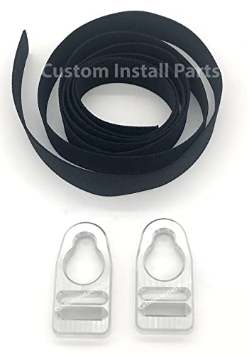 Custom Install Parts Kayak Aluminum Clips & Nylon Seat Strap