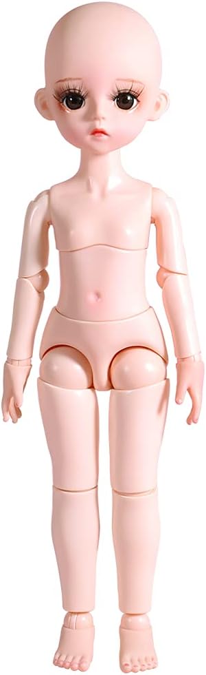 UCanaan Customized 1/6 BJD Doll, 19 Joints Nude SD Girl Doll 12 Inch Ball Jointed Dolls Female Body + Basic Makeup for DIY Dolls Best Gitfs for Girls Christmas Birthday