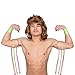 UW makeup - Wrestler Extreme Warrior Makeup Temporary Tattoo Ultimate Wig & Armbands Costume Set