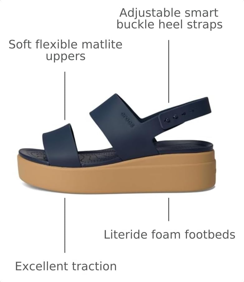 Image of Crocs Women's Brooklyn Low Wedge Sandals