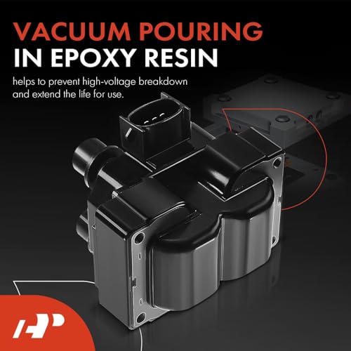 A-Premium Ignition Coil Set of 2 Compatible with Ford F-150 4.6L 1997-1999, Expedition 4.6L 1997-1999, Explorer 5.0L 1996-2001 & Lincoln Town Car 4.6L 1991-1997 & Mercury by A-Premium - Image 3