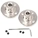 Magic&Shell 2-Pack 4mm Flange Shaft Coupling High Hardness Metal Axis Bearing Fittings DIY Model Accessory Rigid Flange Guide Shaft Coupler Motor Connector
