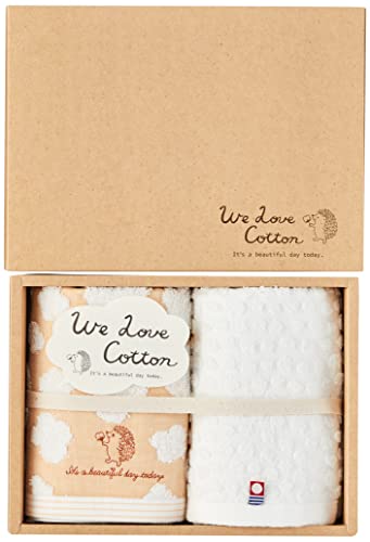 今治タオル 綿100% フェイスタオル 2枚セット We Love Cotton 出産祝い 出産内祝い