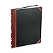 Boorum & Pease 16021215F Record Ruled Book, Black Cover, 150 Pages, 10 1/8 x 12 1/4