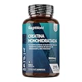 Creatina Monohidratada 3000mg, 270 Comprimidos, 3 Meses de Suministro - Suplemento Deportivo Apto para Veganos, 3 Comprimidos al Día, Sin OGM ni Estearato de Magnesio