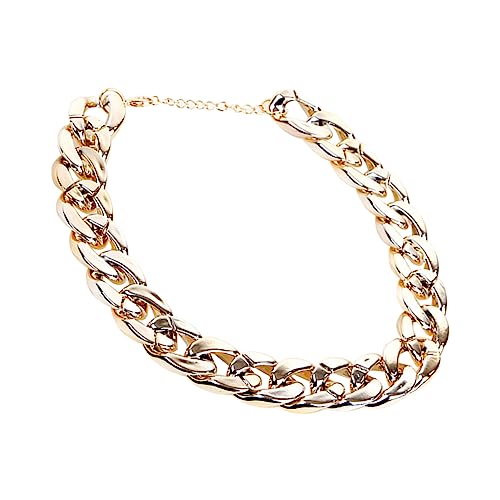 Mipcase Chain with Pendant Puppy Collars for Small Puppies Costume Necklace Gold Rope Chain Metal Chain Slip Collar Dog Chain Pet Pendant Pet Jewelry Pet Necklace Dog Leash Golden Rope Pug