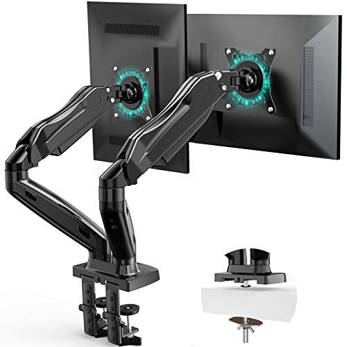 Review AM alphamount Dual Monitor Mount Stand, Monitor Arms for 2 Monitors, Height Adjustable/Tilt/Swivel/Rotation Gas Spring Monitor Arm for Screen up to 27 Inch, Vesa Mount With Clamp Grommet Mounting Base Up To 60% OFF AM alphamount Dual Monitor Mount Stand, Monitor Arms for 2 Monitors, Height Adjustable/Tilt/Swivel/Rotation Gas Spring Monitor Arm for Screen up to 27 Inch, Vesa Mount With Clamp Grommet Mounting Base