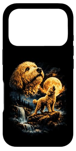 Golden Doodle �� �n�E�����O �� �t�@���^�W�[ �t�H���X�g �r�� �X�}�z�P�[�X iPhone 17 Pro �p