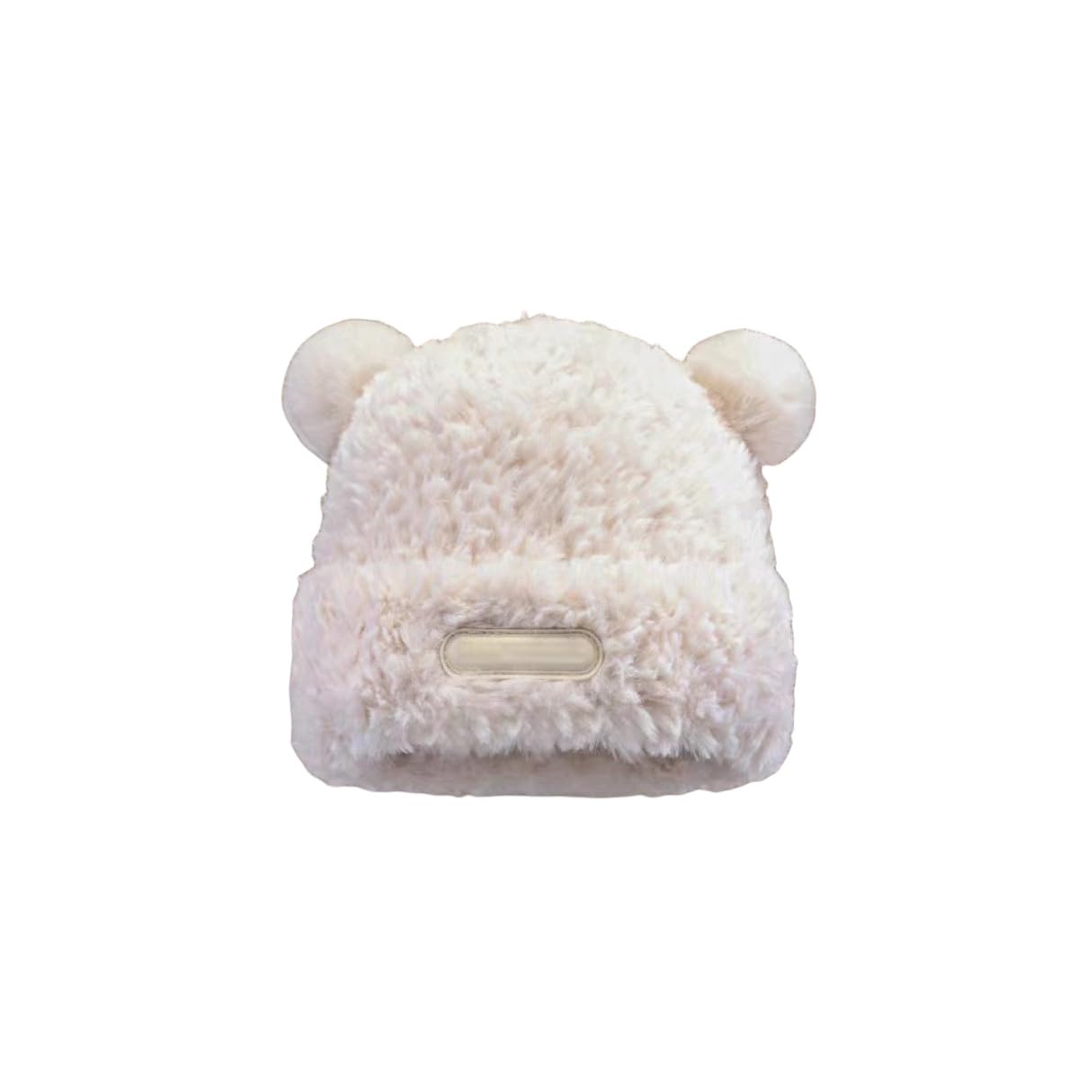 MANGGUO Plüsch Bären Mütze - Niedliche Ohren Mütze Für Damen, Elastisch