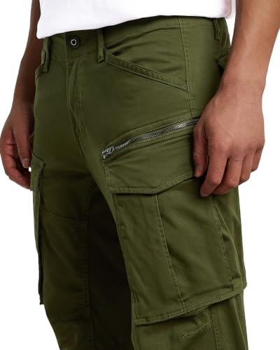 Image of G-Star Raw Men's Rovic Zip 3D Tapered, Dark Bronze /Green, 32 Regular;Classic;Straight Casual Pants