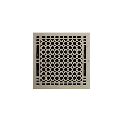 image for Signature Hardware 327376 Honeycomb Brass Wall Register - 12
