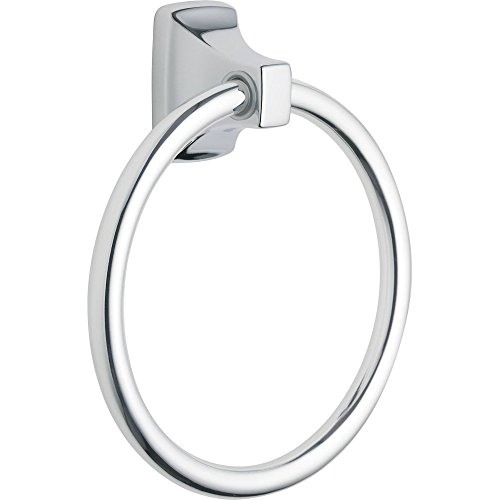 Moen Donnor Collection Chrome 6.25-Inch Diameter Wall Mount Contemporary Bathroom Hand-Towel Ring, P5860 - image 4