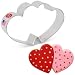 Ann Clark Cookie Cutters Double Heart Cookie Cutter by Flour Box Bakery, 4.75"