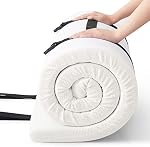 Jamdok Cot Mattress Topper,Portable Foam Sleep Mat,Roll Up Camping Pad,Single(190 X 75 X 5cm)