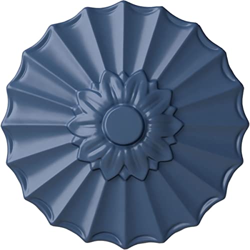Image of 9 inchOD x 1 3 /8 inchP Shakuras Ceiling Medallion (Fits Canopies up to 1 3 /8 inch), Hand-Painted Americana