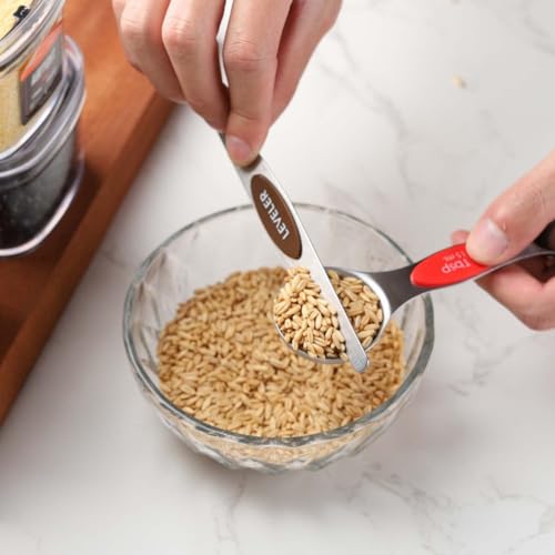 Cuillères à mesurer double face magnétiques pour ne plus perdre vos ustensiles de cuisine - 4