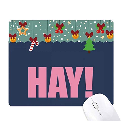 Tapis de souris bureau HAY Citation Noir avec message positif pour espace de travail