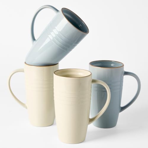 famiware Jupiter Large Coffee Mug, 20oz Ceramic Coffee Mugs Set of 4