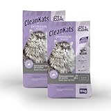 CleanKats Arena para Gato Premium Sin Aroma 38kg Pack (2 Bolsas 19kg c/u) Aglutinante Sin Polvo Hipoalergenico Multigatos
