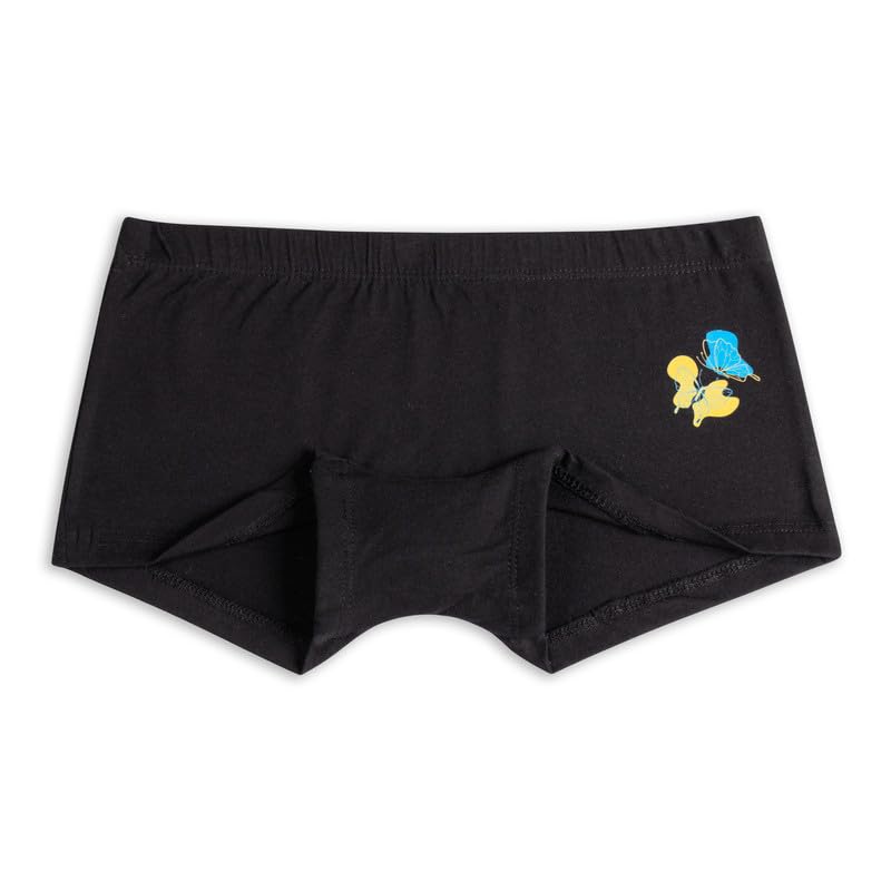 Image of Real Basics Girls Cotton Boxer Boyshorts Panties Underwear for Kids (Multicolor) Pack of 3